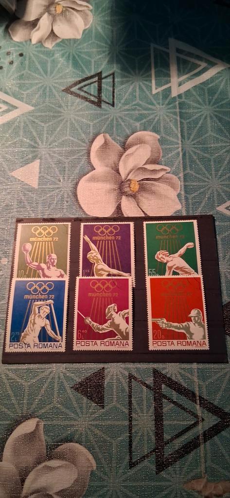 Olympische Spelen München 1972 - Roemeense Postzegels, Postzegels en Munten, Postzegels | Volle albums en Verzamelingen, Nederland en Buitenland