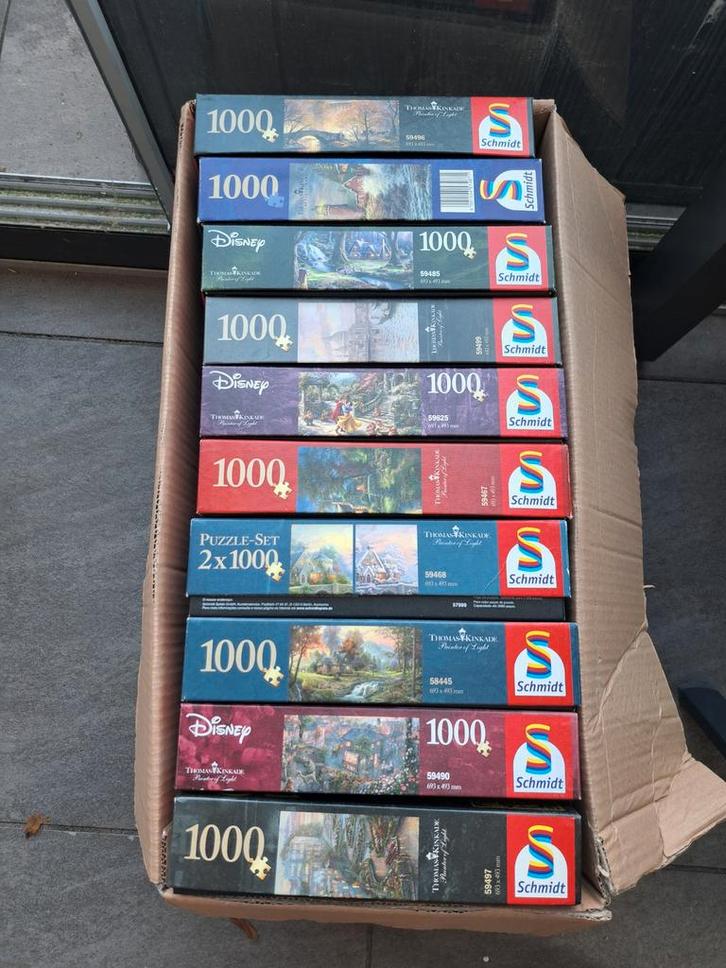 Schmidt Puzzels - Set van 11, Hobby en Vrije tijd, Denksport en Puzzels, Gebruikt, Legpuzzel, 500 t/m 1500 stukjes, Ophalen of Verzenden