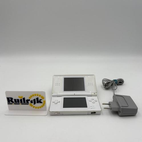 Nintendo DS Lite wit - Incl. lader en stokje - Met garantie, Spelcomputers en Games, Spelcomputers | Nintendo 2DS en 3DS, Zo goed als nieuw