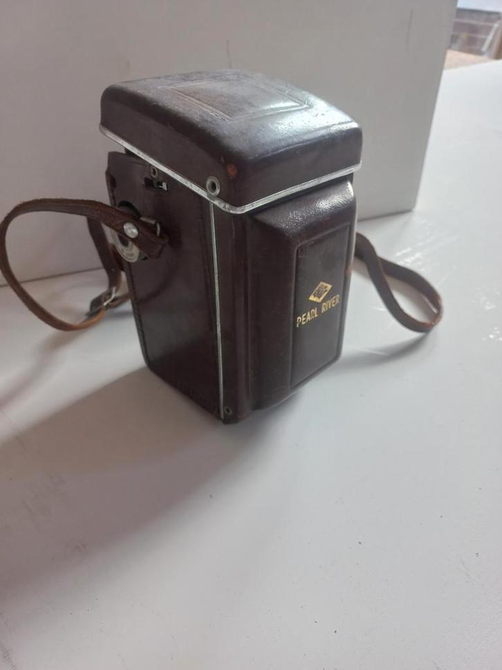 Vintage Pearl River Camera met Tas, Audio, Tv en Foto, Fotocamera's Analoog, Gebruikt, Spiegelreflex, Overige Merken, Ophalen of Verzenden