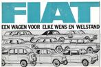 Fiat wagen 600 850 1100 1300 1500 1800 2300 folder (Fi15), Ophalen of Verzenden, Zo goed als nieuw, Overige merken