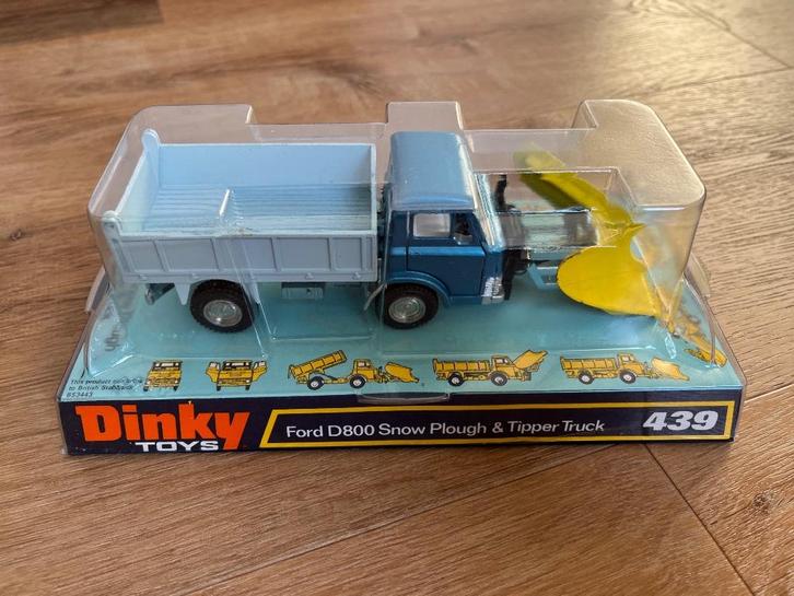Dinky Toys Ford D800 Snow Plough & Tipper Truck  nr. 439 OVP, Hobby en Vrije tijd, Modelauto's | 1:43, Nieuw, Bus of Vrachtwagen