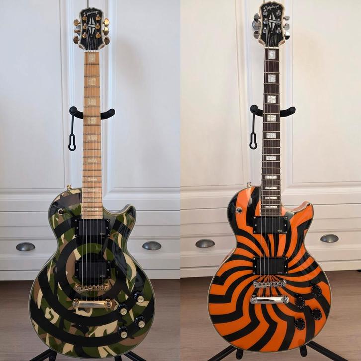 Epiphone Zakk Wylde - Camo Bullsye, en Buzzsaw, Muziek en Instrumenten, Snaarinstrumenten | Gitaren | Elektrisch, Gebruikt, Solid body