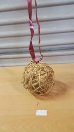 344 ] kerstbol riet, Diversen, Ophalen of Verzenden