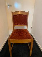 Gratis Stoel - Houten Stoel met Rode Bekleding, Ophalen, Gebruikt, Eén, Rood