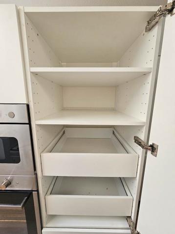 IKEA Metod/Vallstena 60x60x200 keukenkasten + magnetron/oven - afbeelding 4