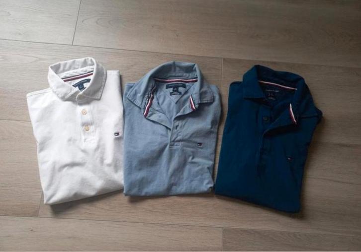 3 mooie polo's van Tommy Hilfiger maat m, Kleding | Heren, Polo's, Zo goed als nieuw, Blauw, Ophalen of Verzenden