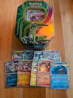 Pokemon tin case vol met japanse bulk battle partners, Ophalen of Verzenden, Zo goed als nieuw