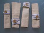 4 servetten met bandjes, Ophalen of Verzenden, Nieuw, Wit