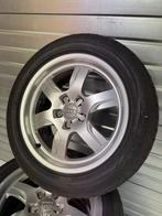Originele 17” Audi A5 set met Bridgestone 225/50R17 zomer, Ophalen, Gebruikt, Banden en Velgen, 17 inch