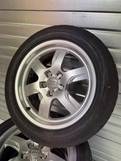 Originele 17” Audi A5 set met Bridgestone 225/50R17 zomer, Auto-onderdelen, Banden en Velgen, Banden en Velgen, Zomerbanden, 17 inch