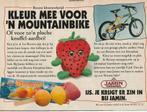 Retro reclame 1994 Jamin snoepwinkel Boomy knuffel aardbei, Verzenden, Overige typen