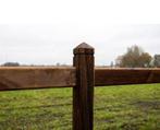 Hardhouten doorsteek omheining met grenen liggers, Toebehoren, 4 paarden of pony's of meer