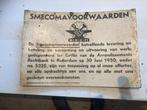 smecova voorwaarden, Ophalen of Verzenden, Gebruikt, Overige typen