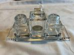 Posseil Kristall vintage peper & zout set, Antiek en Kunst, Ophalen of Verzenden