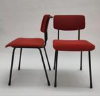 Vintage Gispen buisframe stoel 1231 eetkamerstoelen stoelen, Ophalen, Gebruikt, Twee, Mid century modern dutch design