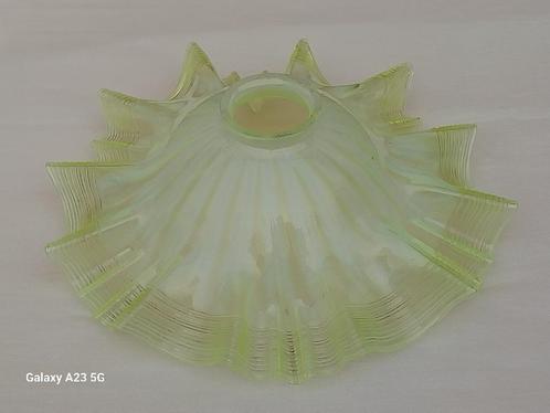 Zeldzame Art Deco opaline lampenkap ijskristallen vorm, Antiek en Kunst, Antiek | Lampen, Ophalen of Verzenden