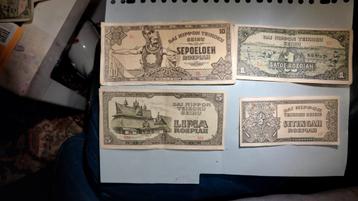 Indonesische Roepies WOII - Collectie beschikbaar voor biedingen
