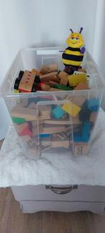 Houten blokken en Ikea trein, Ophalen of Verzenden, Gebruikt