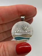 S521 Prachtige zilveren hanger DUR zeilboot, Sieraden, Tassen en Uiterlijk, Overige voorstellingen, Ophalen of Verzenden, Zilver