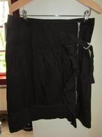 D397 Bandolera mt 40 nieuw rok zwart rits roezel metaal, Maat 38/40 (M), Verzenden, Zwart, Nieuw