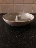 Nieuw! Grijze kaarsenstandaard, doorsnede 19.5 cm. Koopje €5, Overige materialen, Nieuw, Ophalen of Verzenden, Grijs