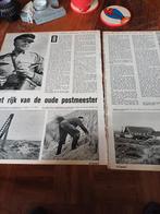 Artikel over Jan Cupido postmeester op Vlieland 1958, Ophalen of Verzenden, 1940 tot 1960, Knipsel(s)
