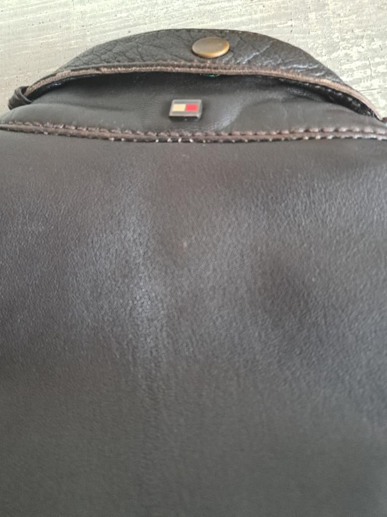 Tommy Hilfiger vintage bicker jacket l/xl, Bruin, Tommy Hilfiger, Maat 56/58 (XL), Ophalen of Verzenden