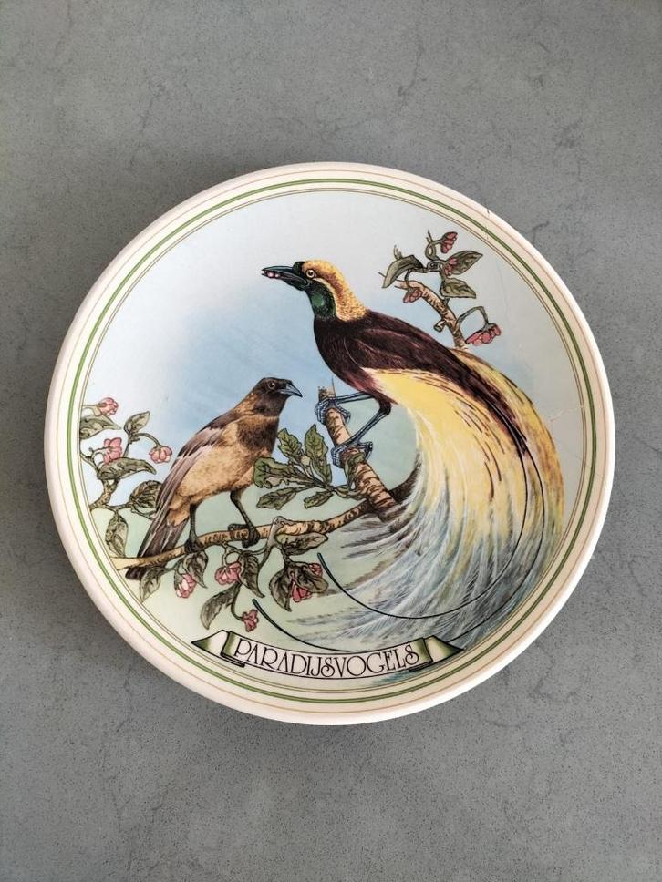WNF Paradijsvogels Wandbord (1983) - Plateelbakkerij Regina, Antiek en Kunst, Antiek | Wandborden en Tegels, Ophalen of Verzenden