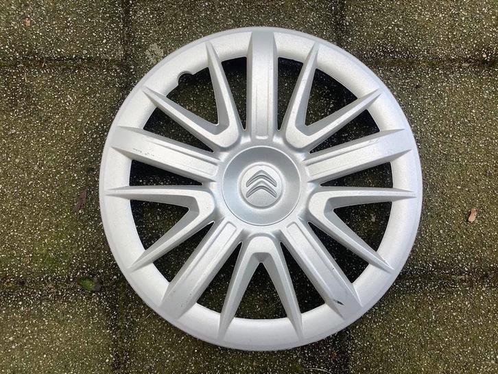 1 wieldop Citroën 15 inch o.a. C3, C4, Berlingo, Auto diversen, Wieldoppen, Gebruikt, Verzenden