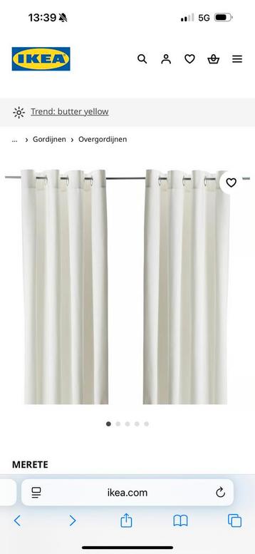 Verduisterend Gordijn  1x- Ikea met roede indien gewenst - afbeelding 8