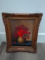 Marie Becht Olieverfschilderij Bloemenvaas / Bloemstilleven, Ophalen of Verzenden