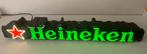 Vintage Heineken Lamp, Ophalen of Verzenden, Gebruikt, Reclamebord, Plaat of Schild, Heineken