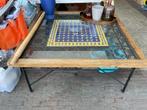 Salon tafel met mozaiek en smeedijzer, Ophalen, Vierkant, 50 tot 100 cm, Minder dan 50 cm