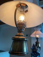 Antieke Messing Hanglampen met Opaalglas – Set – 4530 cm, Ophalen, Gebruikt, Minder dan 50 cm