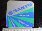 sticker sanyo logo radio tv stereo hifi auto radio, Verzenden, Zo goed als nieuw, Merk