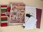 Papier en washi tape voor kerstkaarten, Ophalen, Gebruikt, Materiaal