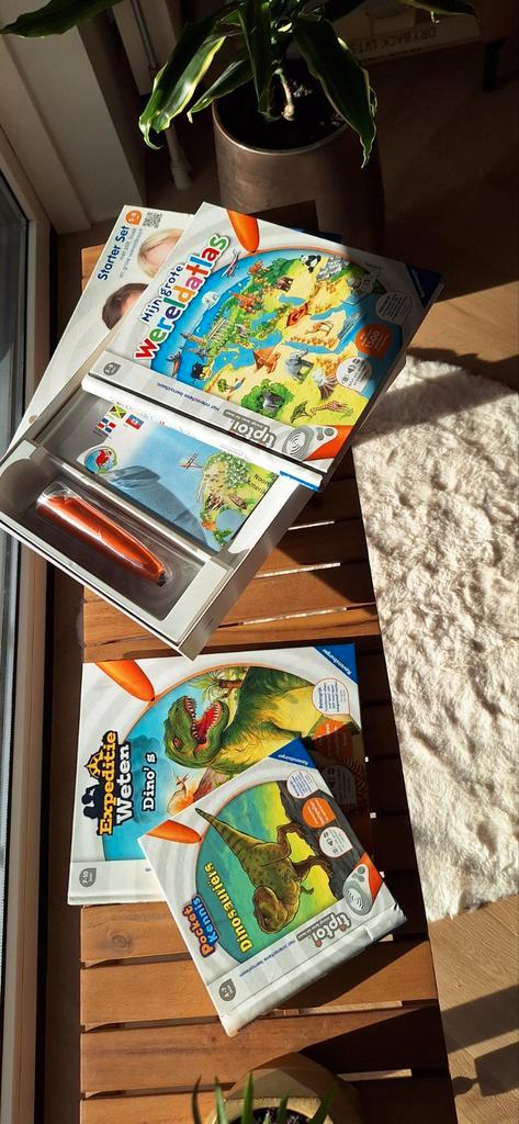 Tiptoi Starterset Wereldatlas + Dinosauriërs, Kinderen en Baby's, Speelgoed | Educatief en Creatief, Zo goed als nieuw, Taal en Lezen