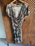 Jurk met print, Beige, Ophalen of Verzenden, Gedragen, Onder de knie