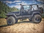 Te koop Jeep Wrangler YJ, 6 cilinder 4 liter motor, Auto's, Chrysler, 183 pk, Overige modellen, Cabriolet, Zwart