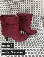 Enkel laarsjes dames, Ophalen of Verzenden, Gedragen, Rood