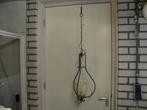 Smeedijzeren hanglamp, Huis en Inrichting, Lampen | Hanglampen, Ophalen of Verzenden, Gebruikt, Glas, 50 tot 75 cm