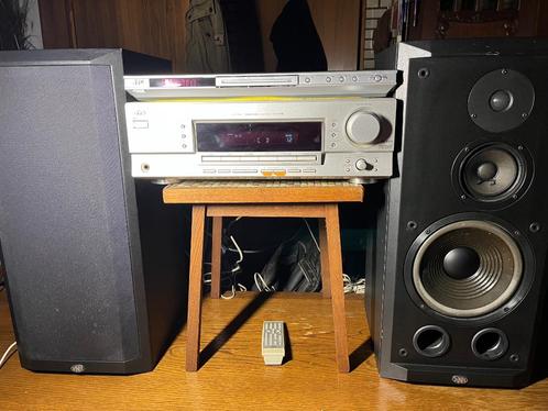 JVC A/V Receiver RX-5042 + BNS Bronx 3 speakers 150W, Audio, Tv en Foto, Versterkers en Receivers, Gebruikt, Stereo, 60 tot 120 watt