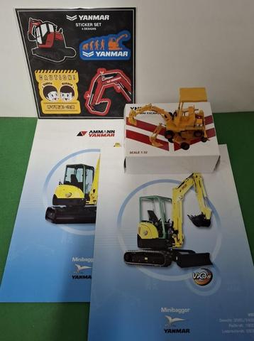 Yanmar YNB300 minigraver + stickerset + folders beschikbaar voor biedingen
