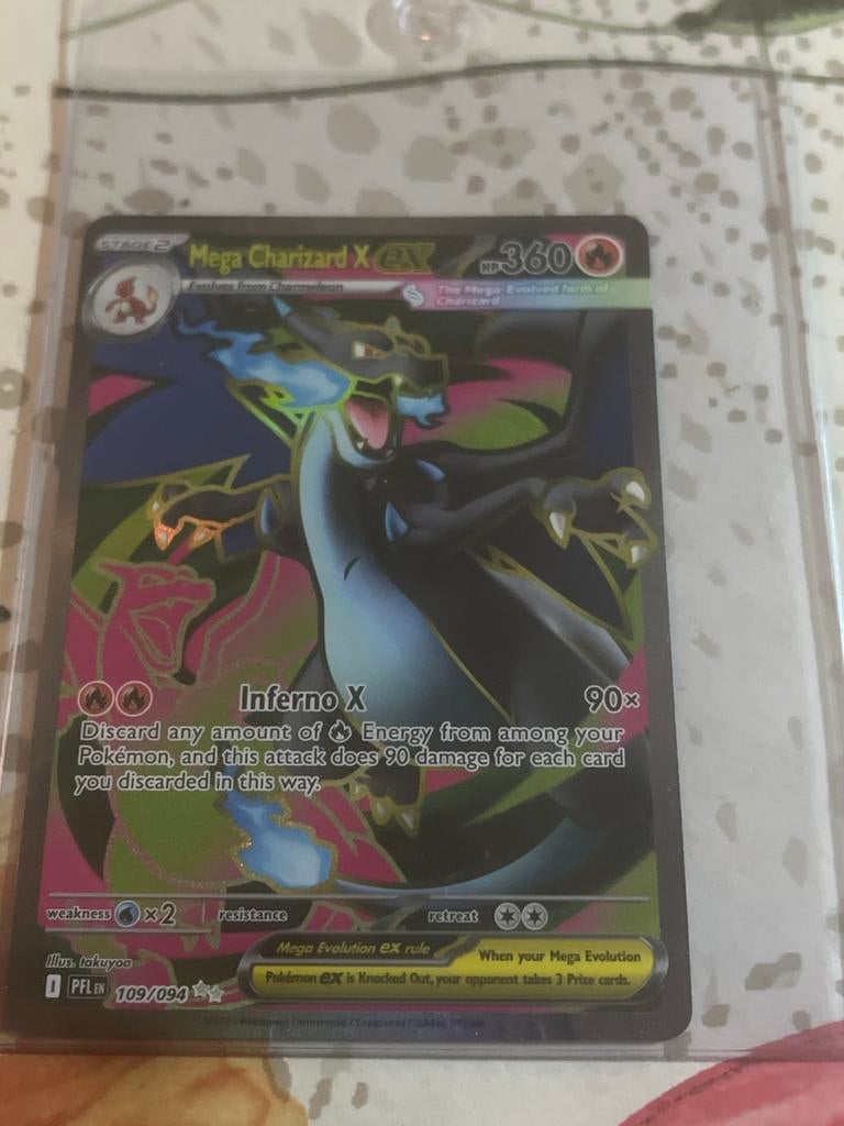Charizard 109/094 Pokemon kaart, Ophalen of Verzenden, Gebruikt, Losse kaart, Foil