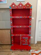 Handbeschilderde Boekenkast met Uniek Design, Ophalen of Verzenden