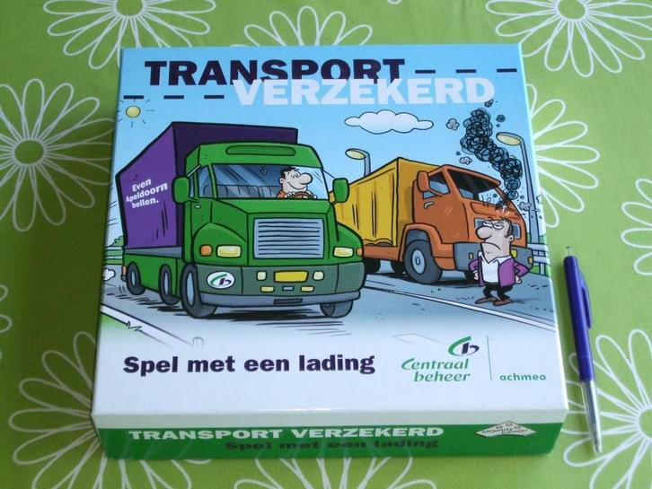 Transport verzekerd - relatiegeschenk Centraal beheer, Hobby en Vrije tijd, Gezelschapsspellen | Bordspellen, Zo goed als nieuw