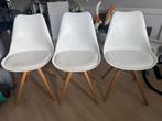 Eetkamerstoelen, Huis en Inrichting, Stoelen, Ophalen, Gebruikt, Wit, Drie
