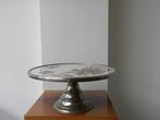 Art Deco Taartplateau, chroom/keramiek AANBIEDING, Ophalen of Verzenden