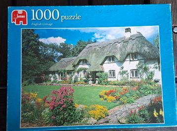 Jumbo 1000 stukjes - Engels Cottage Puzzel beschikbaar voor biedingen